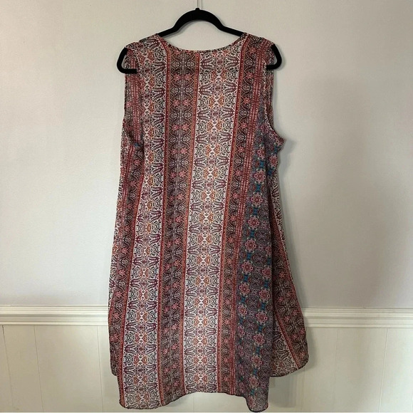 Cato Women’s Sleeveless Lightweight Open Draped Front Multicolor Vest Size L GUC - Picture 6 of 6